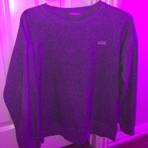 Gray vans logo pullover